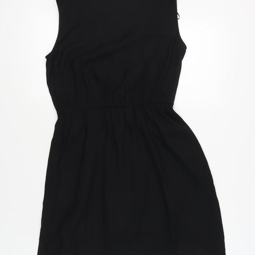 H&M Women's Black Sleeveless V-Neck Dress Size 8