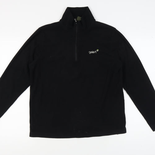 Gelert Men's Black Fleece Pullover, Size S