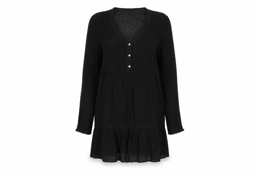 Jacqueline de Yong Black V-Neck Women's Dress Size 10