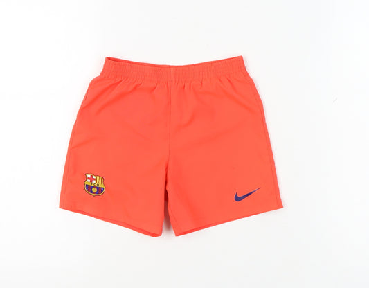Nike Boys Orange Athletic Shorts Size 5-6 Years