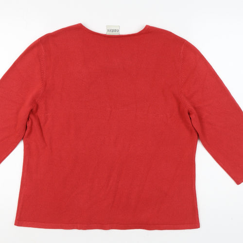 Eastex Women's Red Pullover Jumper Size 18