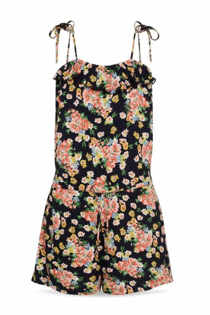 Front view of Hilfiger Denim Women's Multicoloured Floral Playsuit M