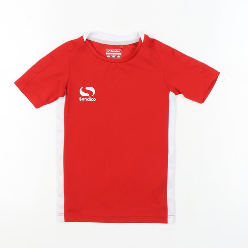 Sondico Boys Red T-Shirt, 3-4 Years, Short Sleeve, Casual Wear