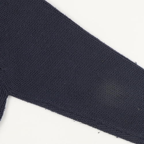 Tom Cat Men's Blue Full Zip Cable-Knit Jumper M