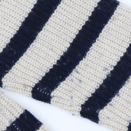 The White Company Women Beige Striped XS Pullover Jumper