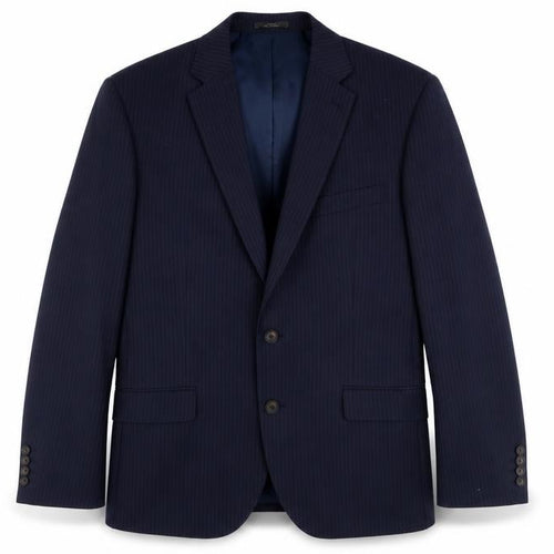 Marks & Spencer Men's Blue Blazer, Size L, Striped