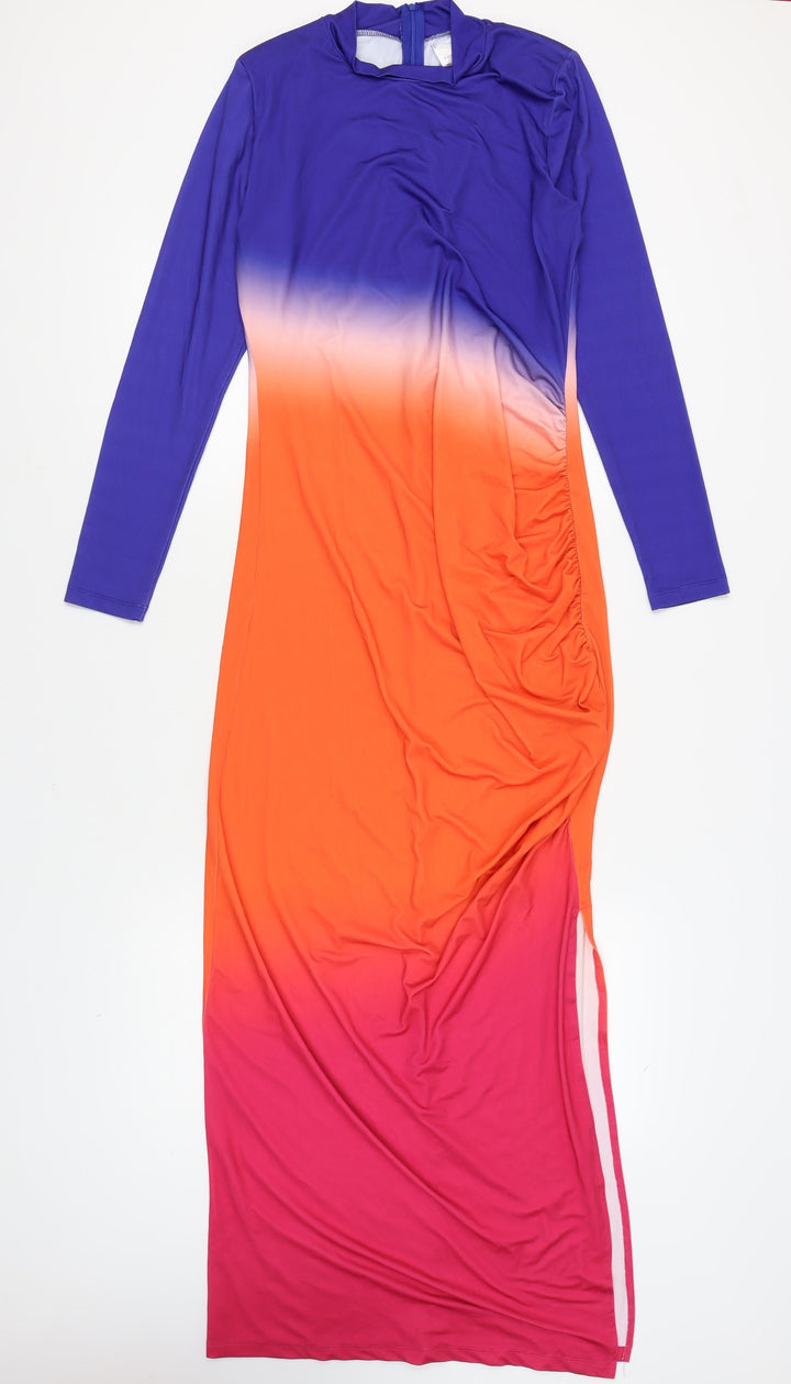 Forever Unique Women's Long Multicoloured Dress, Size 12