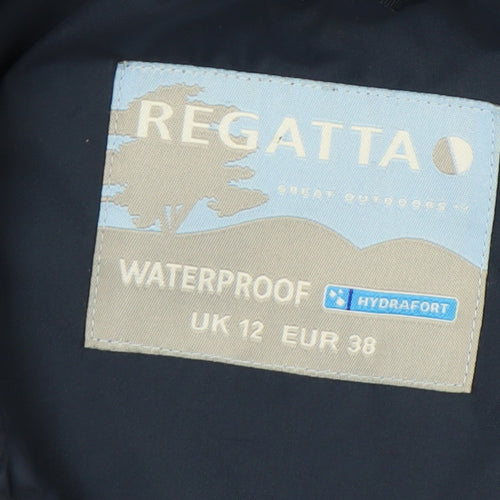 Regatta Women's Blue Waterproof Rain Coat Size 12