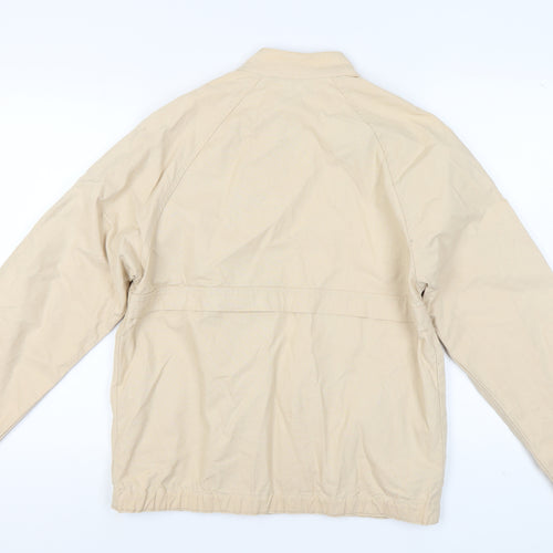 Levi's Men's Beige Cotton Biker Jacket, M, Classic Style