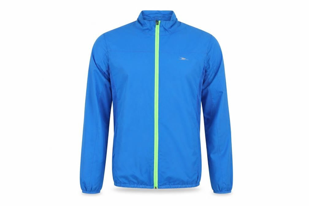 Front view of Crane Men's Blue Windbreaker Jacket, M, Casual