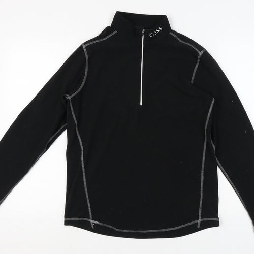 Cross Men's Black Fleece Zip Hoodie, M