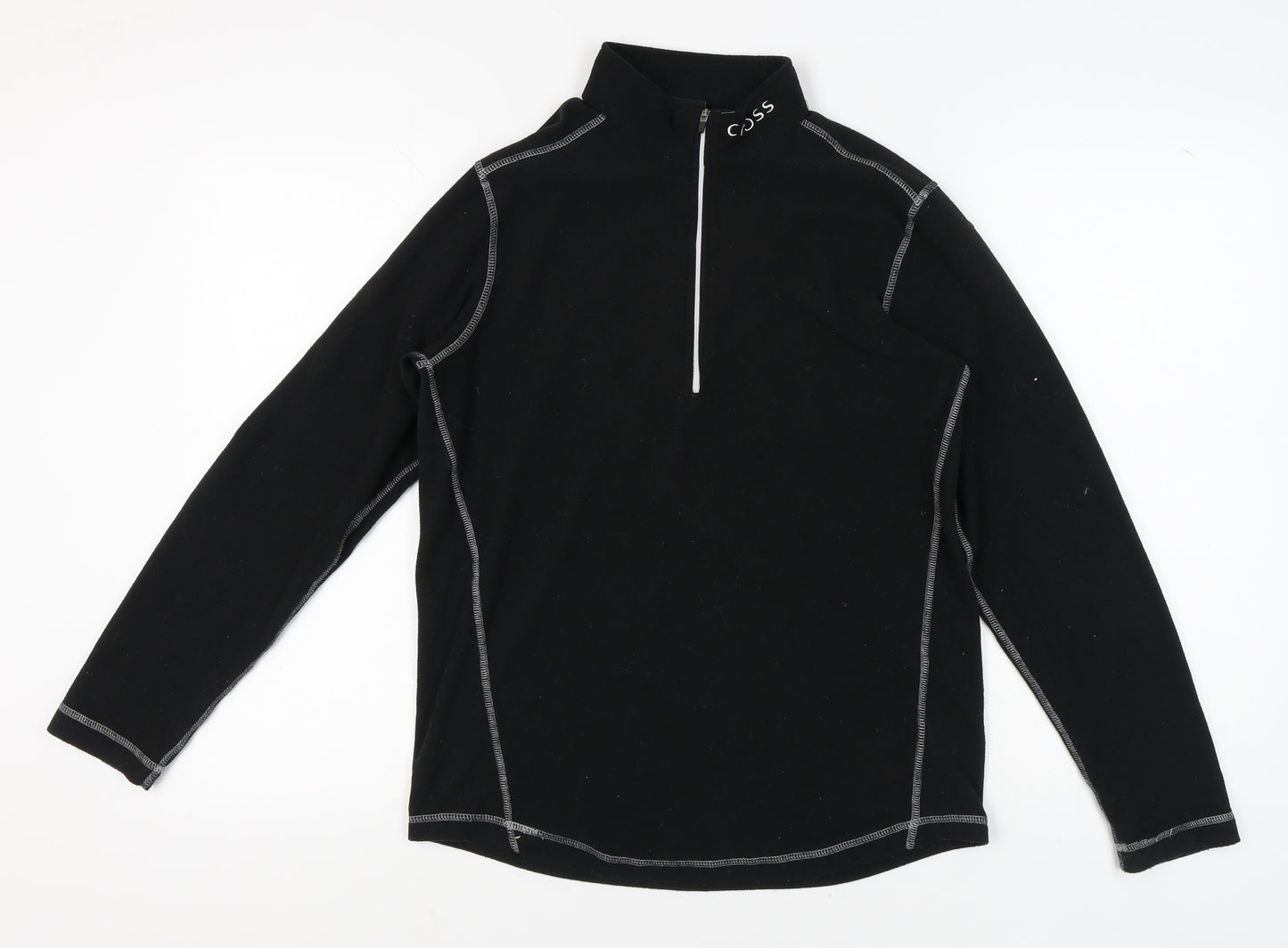 Cross Men's Black Fleece Zip Hoodie, M