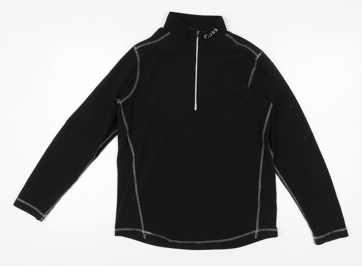 Cross Men's Black Fleece Zip Hoodie, M