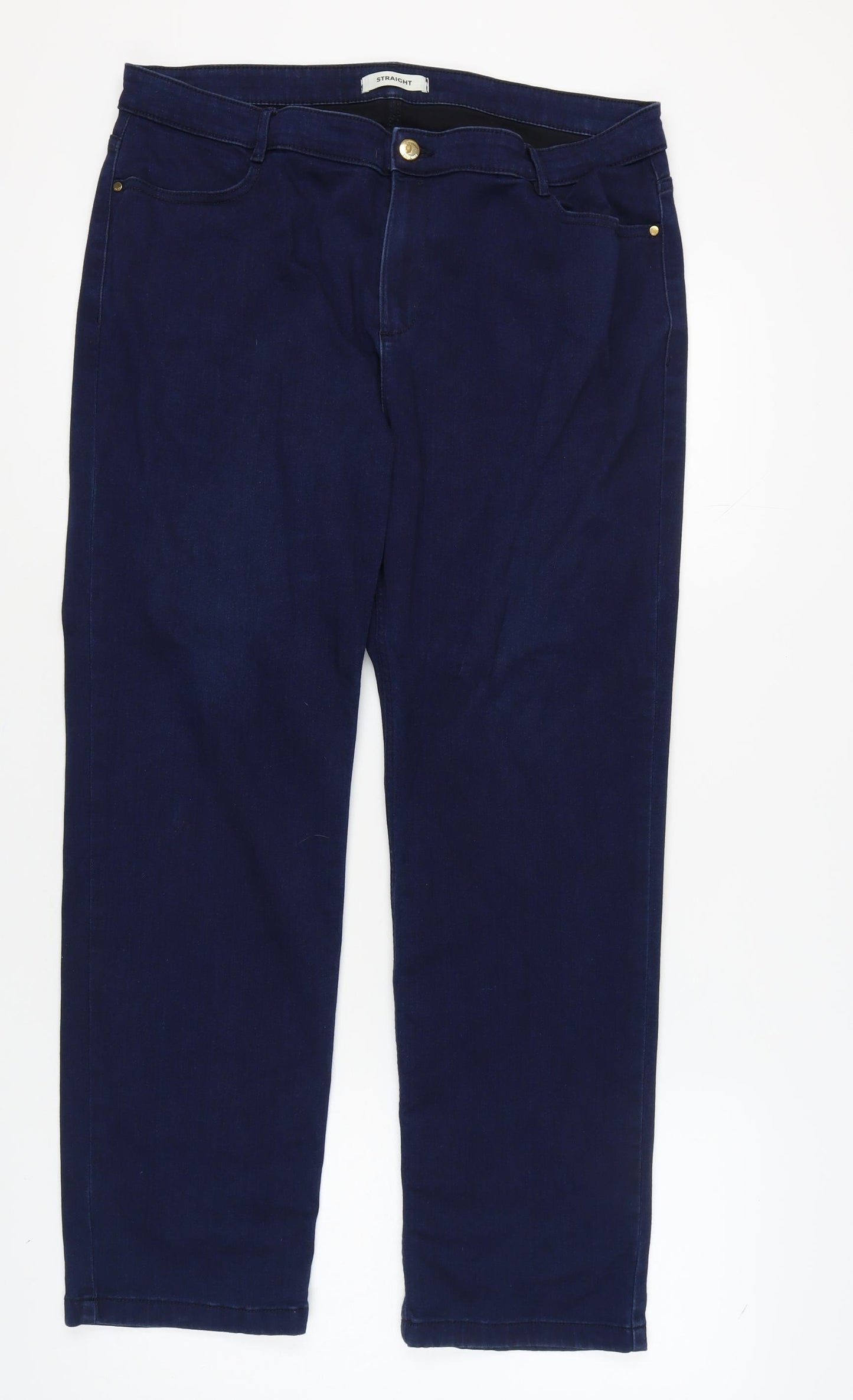Marks and Spencer Women's Blue Straight Jeans Size 20