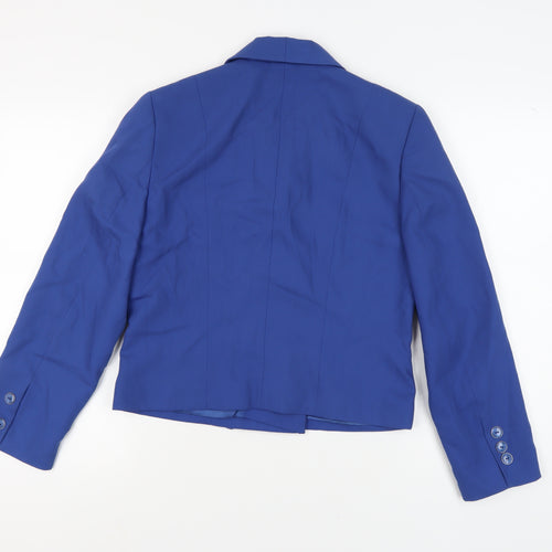 Gerry Weber Women's Blue Double-Breasted Blazer Size 10