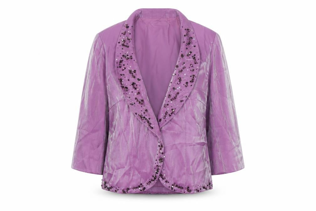 Minuet Women's Purple Blazer 10 Sheer Party/Cocktail
