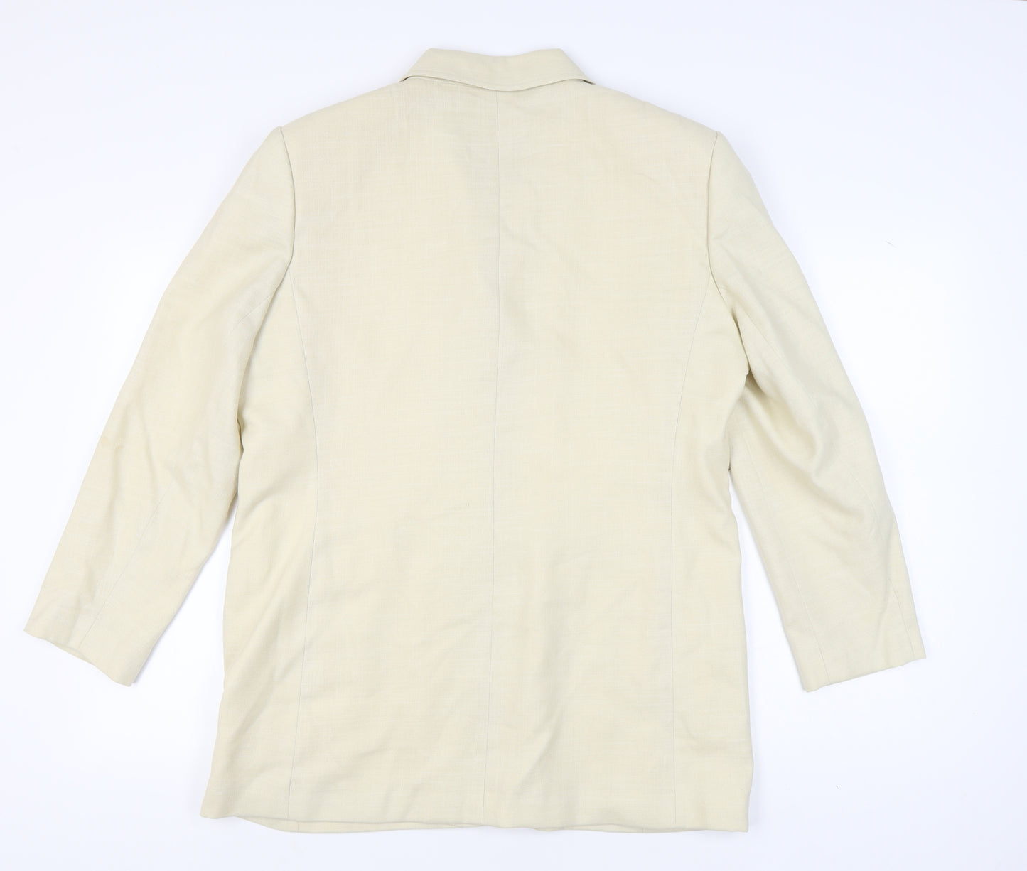 Viyella Women's Beige Blazer, Size 18, Notch Lapel