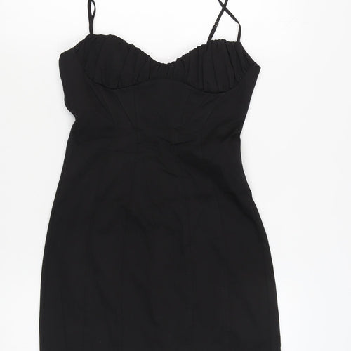 Zara Women's Black Bodycon Dress Size 12 Party