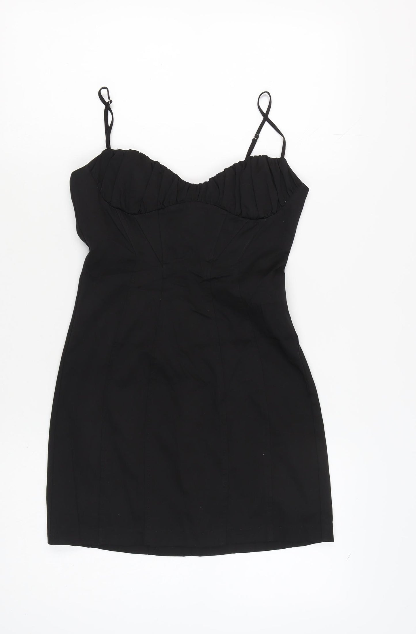 Zara Women's Black Bodycon Dress Size 12 Party