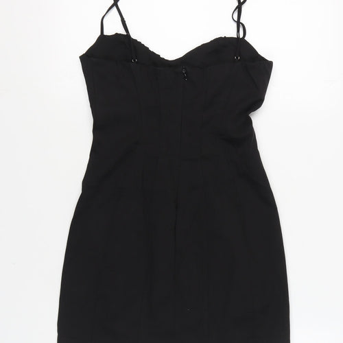 Zara Women's Black Bodycon Dress Size 12 Party