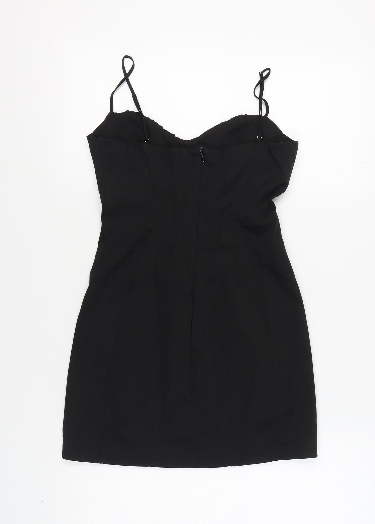 Zara Women's Black Bodycon Dress Size 12 Party