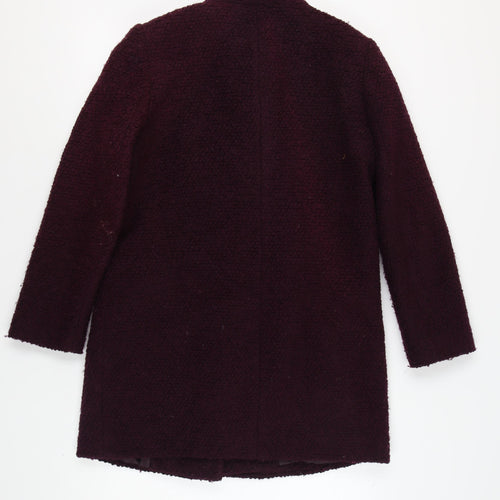 The Collection Women's Purple Wool Mid-Length Coat Size 14