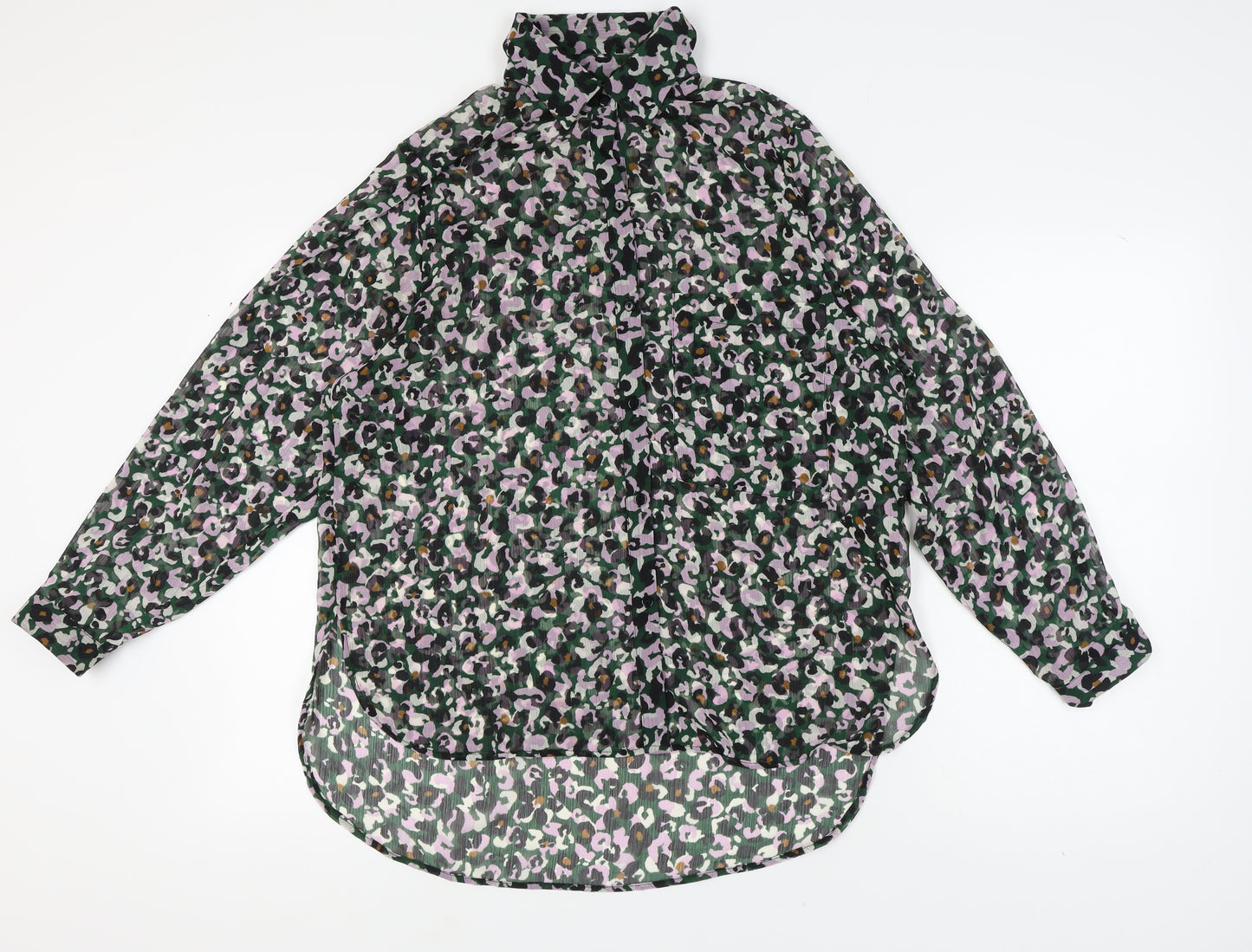 Next Women's Multicoloured Animal Print Blouse, Size 12
