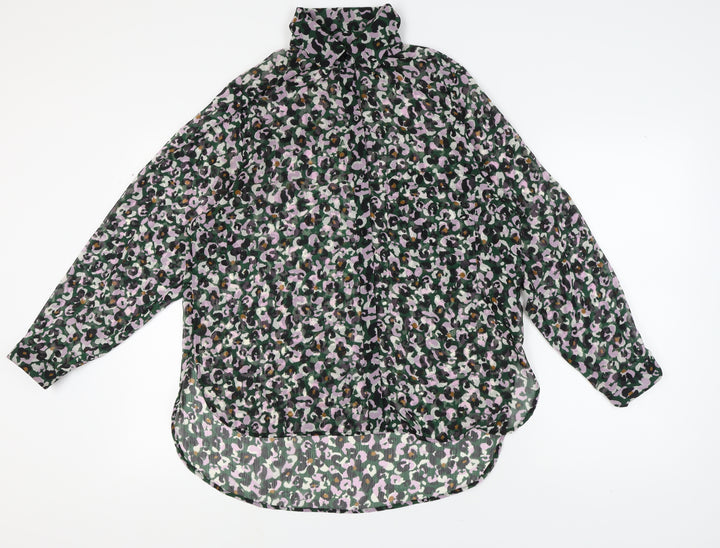 Next Women's Multicoloured Animal Print Blouse, Size 12