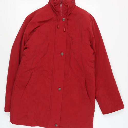 Daxon Women's Red Quilted Jacket, Size 12