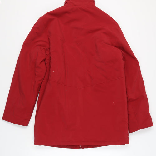 Daxon Women's Red Quilted Jacket, Size 12