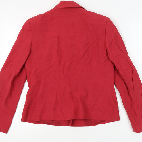 Monsoon Women’s Red Blazer, Size 14, Elegant Style