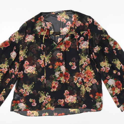 Laura Ashley Women's Multicoloured Floral Tunic Blouse, Size 12