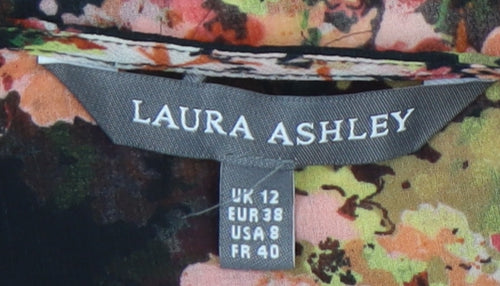 Laura Ashley Women's Multicoloured Floral Tunic Blouse, Size 12
