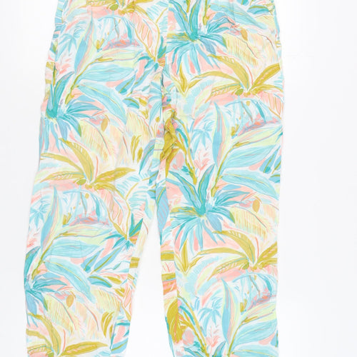 Next Women’s Floral Summer Trousers Size 10 Multicoloured