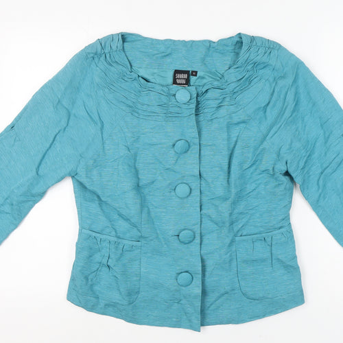 Sharon Young Women's Blue Silk Blazer Size 10