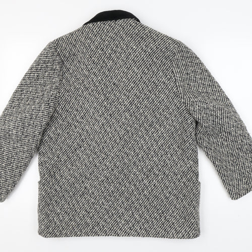 Debenhams Grey Herringbone Blazer Size 12 Women