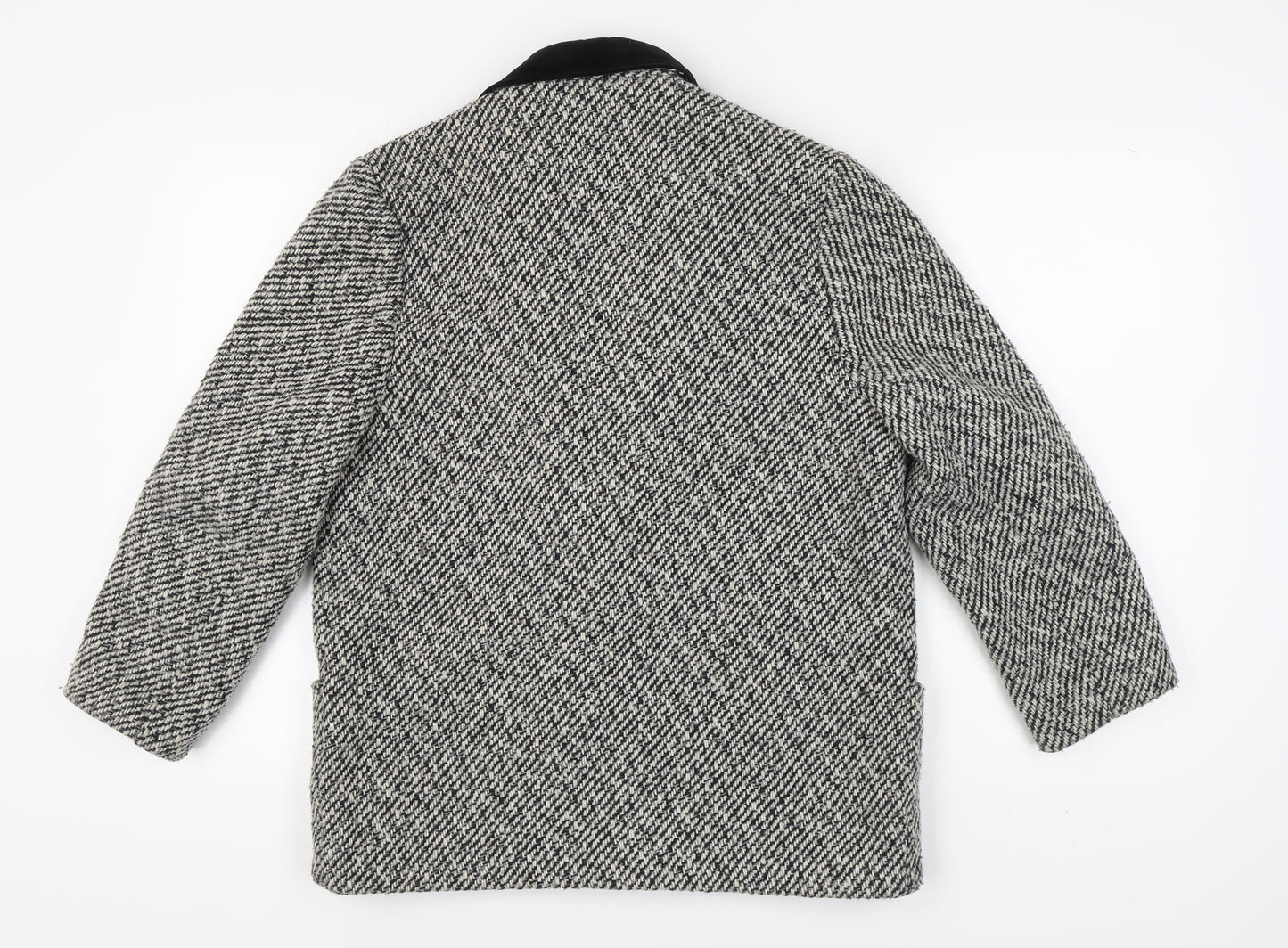 Debenhams Grey Herringbone Blazer Size 12 Women