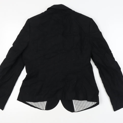 Marks and Spencer Women’s Black Linen Suit Jacket, Size 14