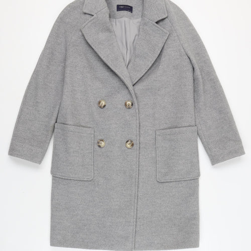 Marks and Spencer Women's Grey Overcoat Size 6