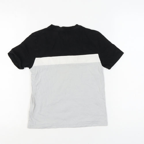 Fila Boys Colourblock T-Shirt 8-10 Years Black Logo