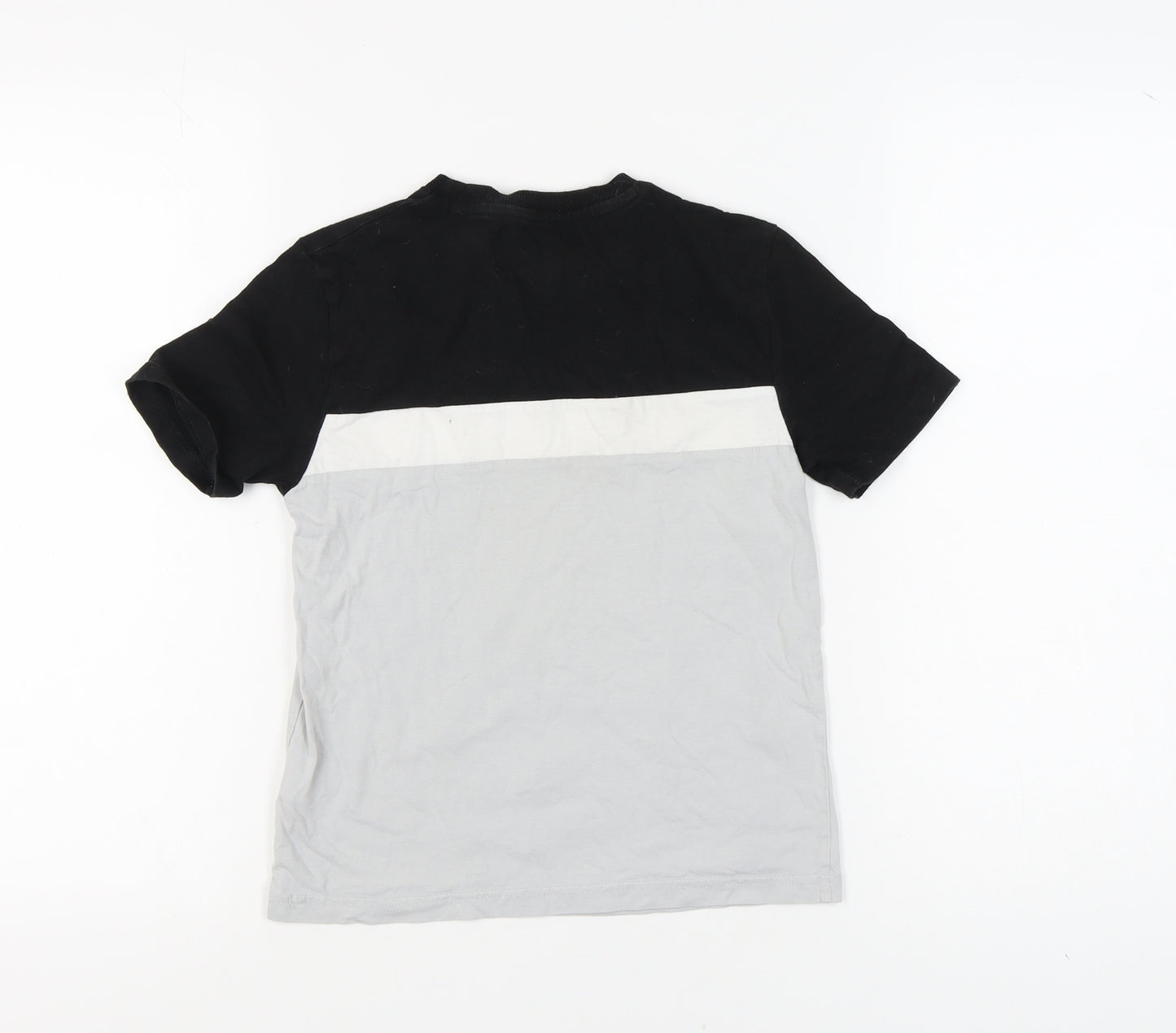 Fila Boys Colourblock T-Shirt 8-10 Years Black Logo