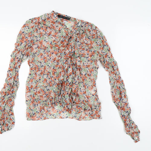 Zara Women Multicoloured Floral Tunic Blouse XS