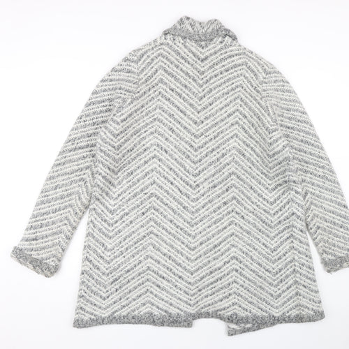 Marks and Spencer Women’s Grey Herringbone Cardigan, Size 16