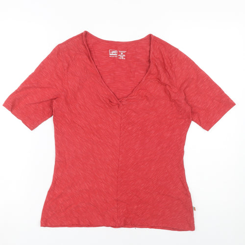 Horny Toad Women's Red V-Neck T-Shirt, Medium