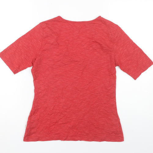 Horny Toad Women's Red V-Neck T-Shirt, Medium