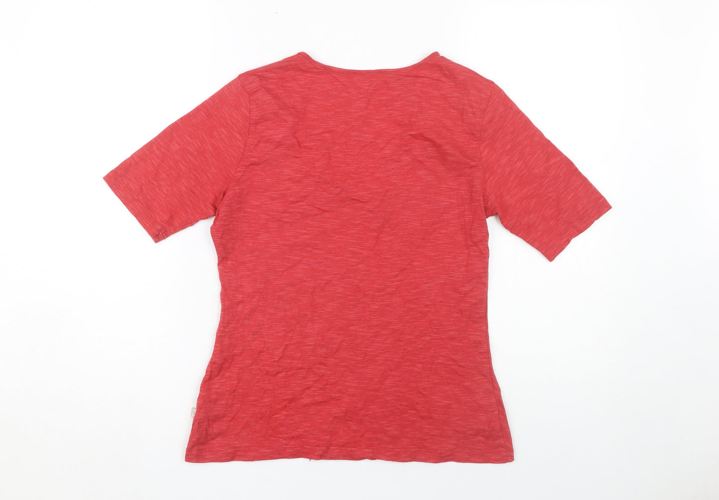 Horny Toad Women's Red V-Neck T-Shirt, Medium