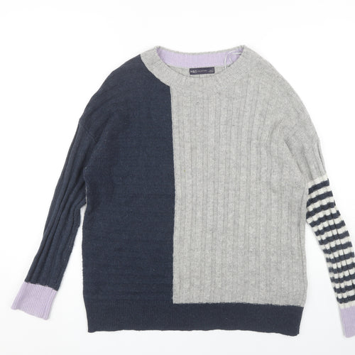 Marks and Spencer Women's Grey Pullover Jumper M