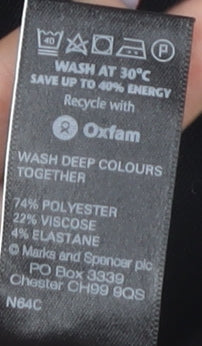 Marks & Spencer Women's Black Pencil Skirt UK 16