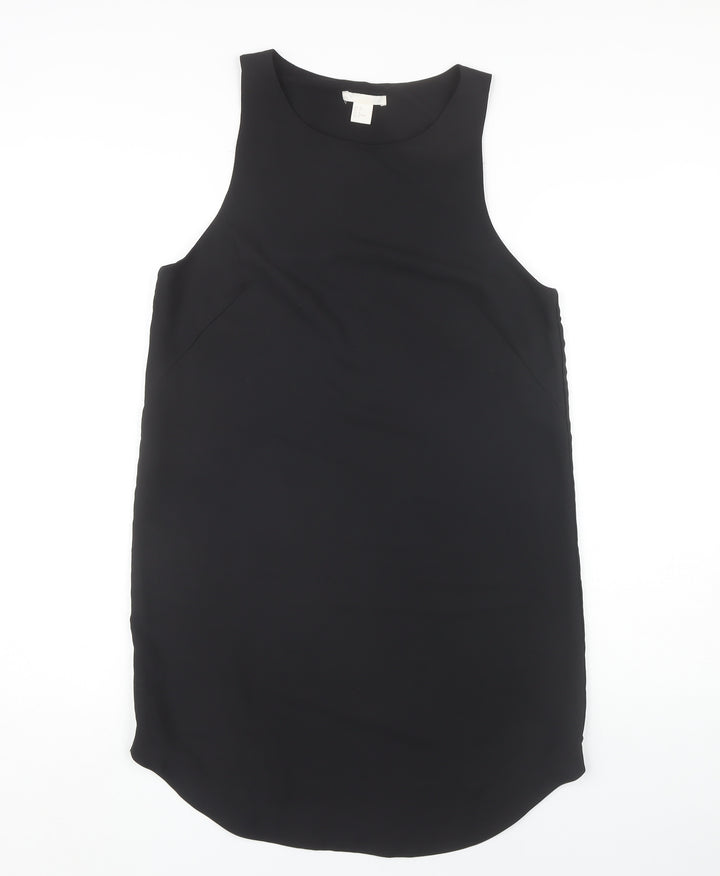 H&M Women's Black Shift Dress, Size 10, Sleeveless
