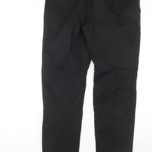 Uniqlo Black Chino Trousers, Size 30, Mid Rise